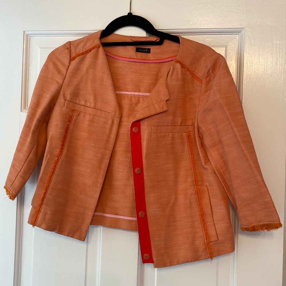 Jcrew orange lightweight jacket